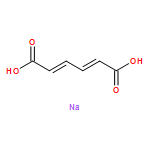 2,4-Hexadienedioic acid, sodium salt (1:2), (2E,4E)-