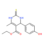 5-Pyrimidinecarboxylic acid,1,2,3,4-tetrahydro-4-(4-hydroxyphenyl)-6-methyl-2-thioxo-, ethyl ester