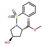 L-Proline, 4-hydroxy-1-(phenylsulfonyl)-, methyl ester, (4R)-