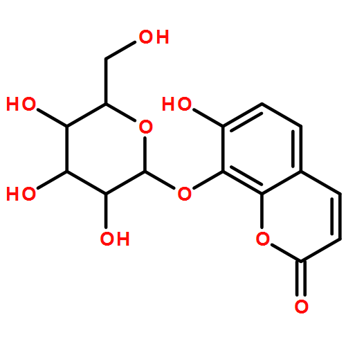 2H-1-Benzopyran-2-one, 8-(β-D-glucopyranosyloxy)-7-hydroxy-