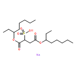 Butanedioic acid, 2-sulfo-, 1,4-bis(1-ethylhexyl) ester, sodium salt (1:1)