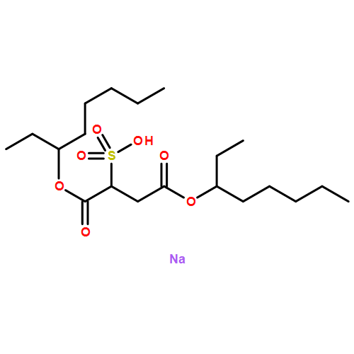 Butanedioic acid, 2-sulfo-, 1,4-bis(1-ethylhexyl) ester, sodium salt (1:1)