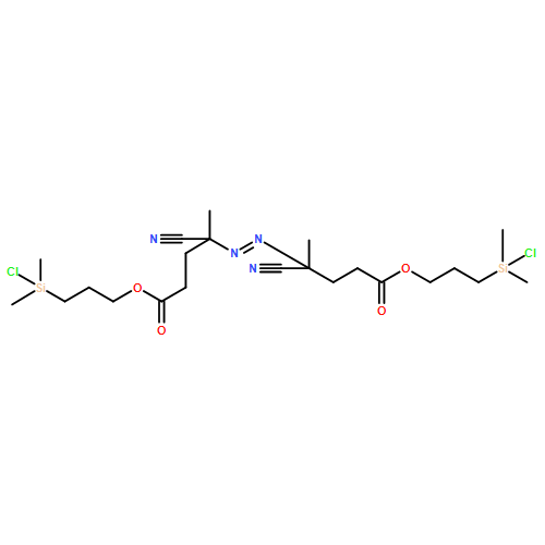 Pentanoic acid, 4,4'-azobis[4-cyano-, bis[3-(chlorodimethylsilyl)propyl]ester