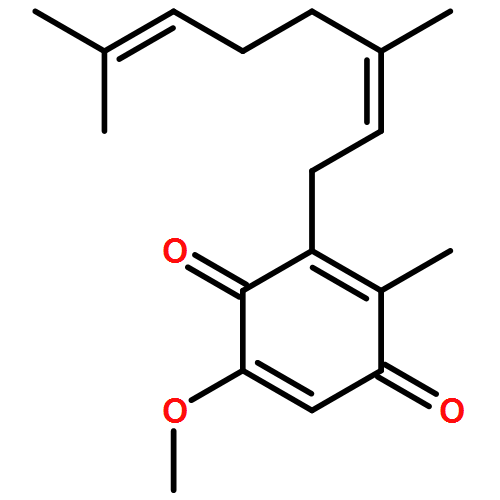 2,5-Cyclohexadiene-1,4-dione, 3-[(2E)-3,7-dimethyl-2,6-octadien-1-yl]-5-methoxy-2-methyl-