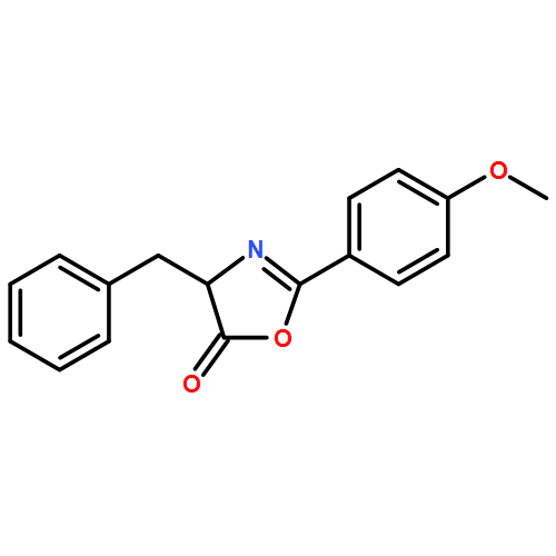 5(4H)-Oxazolone, 2-(4-methoxyphenyl)-4-(phenylmethyl)-