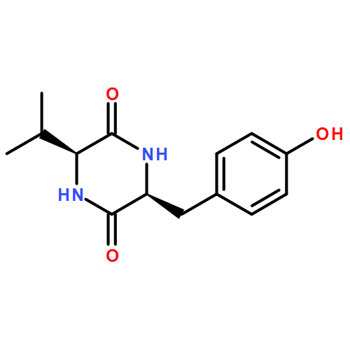 2,5-Piperazinedione, 3-[(4-hydroxyphenyl)methyl]-6-(1-methylethyl)-, (3S,6S)-