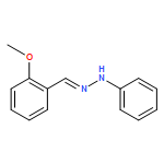 Benzaldehyde, 2-methoxy-, 2-phenylhydrazone