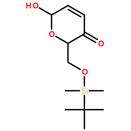 2H-Pyran-3(6H)-one, 2-[[[(1,1-dimethylethyl)dimethylsilyl]oxy]methyl]-6-hydroxy-, (2R)-