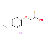 Acetic acid, 2-(4-methoxyphenoxy)-, sodium salt (1:1)