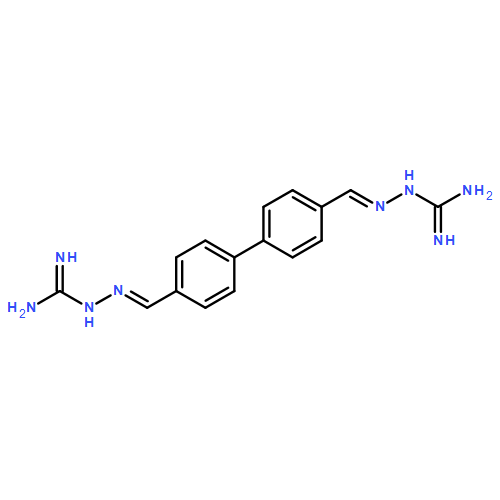 Hydrazinecarboximidamide, 2,2'-([1,1'-biphenyl]-4,4'-diyldimethylidyne)bis- (9CI)