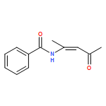 Benzamide, N-[(1Z)-1-methyl-3-oxo-1-buten-1-yl]-