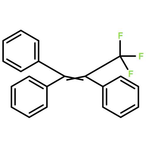 Benzene, 1,1',1''-[1-(trifluoromethyl)-1-ethenyl-2-ylidene]tris-