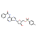 Adenosine, N-benzoyl-2'-deoxy-, 5'-(4-methylbenzenesulfonate)