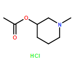 3-Piperidinol, 1-methyl-, 3-acetate, hydrochloride (1:1)