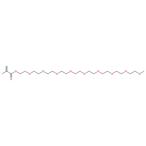 2-Propenoic acid, 2-methyl-, 3,6,9,12,15,18,21,24,27-nonaoxaoctacos-1-yl ester