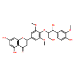 4H-1-Benzopyran-4-one, 5,7-dihydroxy-2-[4-[(1S,2S)-2-hydroxy-2-(4-hydroxy-3-methoxyphenyl)-1-(hydroxymethyl)ethoxy]-3,5-dimethoxyphenyl]-