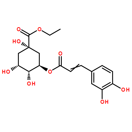 Cyclohexanecarboxylic acid, 3-[[3-(3,4-dihydroxyphenyl)-1-oxo-2-propen-1-yl]oxy]-1,4,5-trihydroxy-, ethyl ester, (1S,3R,4R,5R)-