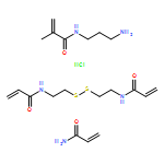 2-Propenamide, N,N'-(dithiodi-2,1-ethanediyl)bis-, polymer with N-(3-aminopropyl)-2-methyl-2-propenamide hydrochloride (1:1) and 2-propenamide