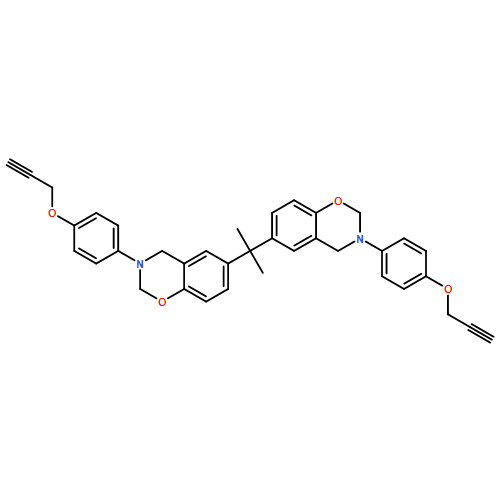 2H-1,3-Benzoxazine, 6,6'-(1-methylethylidene)bis[3,4-dihydro-3-[4-(2-propyn-1-yloxy)phenyl]-