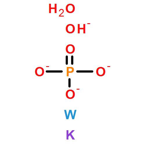 Potassium tungsten hydroxide oxide phosphate