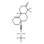 2(1H)-Phenanthrenone, 8a-[2-[(1,1-dimethylethyl)dimethylsilyl]ethynyl]-3,4,4a,6,7,8,8a,9,10,10a-decahydro-1,1,4a-trimethyl-, (4aR,8aR,10aS)-rel-