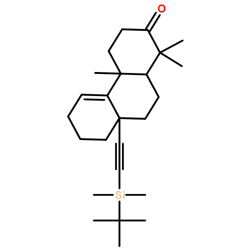 2(1H)-Phenanthrenone, 8a-[2-[(1,1-dimethylethyl)dimethylsilyl]ethynyl]-3,4,4a,6,7,8,8a,9,10,10a-decahydro-1,1,4a-trimethyl-, (4aR,8aR,10aS)-rel-