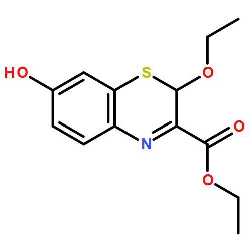 2H-1,4-Benzothiazine-3-carboxylic acid, 2-ethoxy-7-hydroxy-, ethyl ester