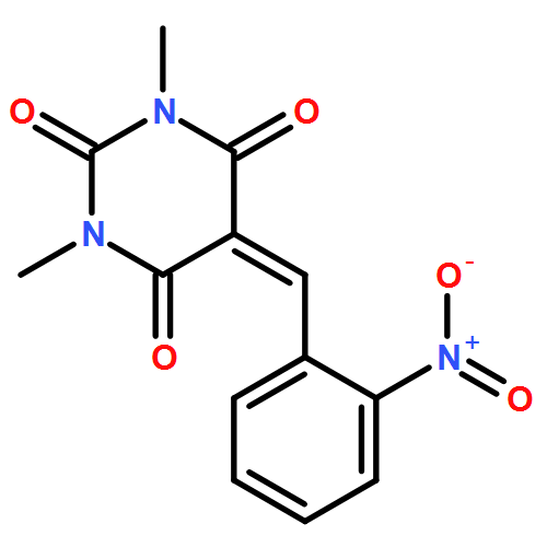 2,4,6(1H,3H,5H)-Pyrimidinetrione, 1,3-dimethyl-5-[(2-nitrophenyl)methylene]-