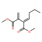 Butanedioic acid, butylidenemethylene-, dimethyl ester, (2E)- (9CI)