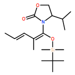 2-Oxazolidinone, 3-[(1Z,3Z)-1-[[(1,1-dimethylethyl)dimethylsilyl]oxy]-2-methyl-1,3-pentadien-1-yl]-4-(1-methylethyl)-, (4S)-