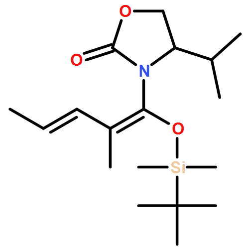 2-Oxazolidinone, 3-[(1Z,3Z)-1-[[(1,1-dimethylethyl)dimethylsilyl]oxy]-2-methyl-1,3-pentadien-1-yl]-4-(1-methylethyl)-, (4S)-