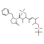 2-Oxazolidinone, 3-[(2R,3R,4E,6S,7R)-7-[[(1,1-dimethylethyl)dimethylsilyl]oxy]-2,4,6-trimethyl-1-oxo-3-[(trimethylsilyl)oxy]-4-octen-1-yl]-4-(phenylmethyl)-, (4R)-