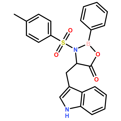 1,3,2-Oxazaborolidin-5-one, 4-(1H-indol-3-ylmethyl)-3-[(4-methylphenyl)sulfonyl]-2-phenyl-, (4R)-