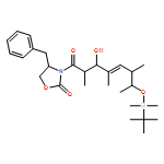 2-Oxazolidinone, 3-[(2R,3R,4E,6S,7R)-7-[[(1,1-dimethylethyl)dimethylsilyl]oxy]-3-hydroxy-2,4,6-trimethyl-1-oxo-4-octen-1-yl]-4-(phenylmethyl)-, (4R)-