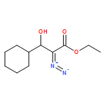 Cyclohexanepropanoic acid, α-diazo-β-hydroxy-, ethyl ester