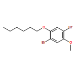 Benzene, 1,4-dibromo-2-(hexyloxy)-5-methoxy-