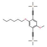 Benzene, 1-(hexyloxy)-4-methoxy-2,5-bis[2-(trimethylsilyl)ethynyl]-