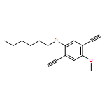 Benzene, 1,4-diethynyl-2-(hexyloxy)-5-methoxy-