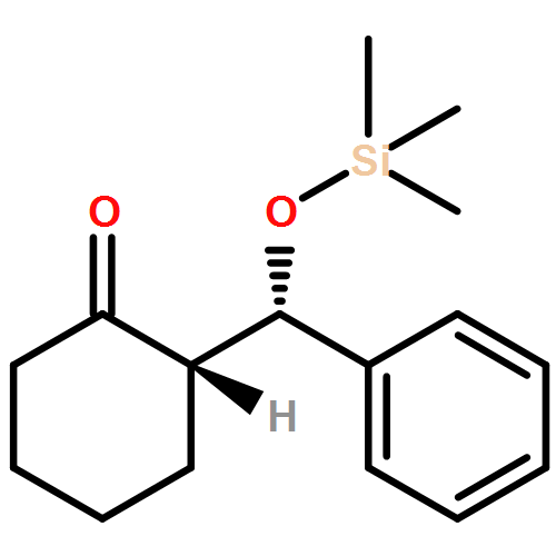 Cyclohexanone, 2-[(R)-phenyl[(trimethylsilyl)oxy]methyl]-, (2R)-rel-