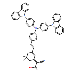 Acetic acid, 2-[3-[2-[4-[bis[4-(9H-carbazol-9-yl)phenyl]amino]phenyl]ethenyl]-5,5-dimethyl-2-cyclohexen-1-ylidene]-2-cyano-