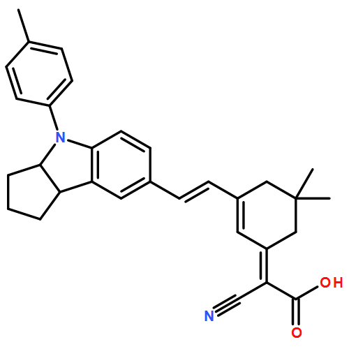 Acetic acid, 2-cyano-2-[3-[2-[1,2,3,3a,4,8b-hexahydro-4-(4-methylphenyl)cyclopent[b]indol-7-yl]ethenyl]-5,5-dimethyl-2-cyclohexen-1-ylidene]-