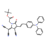 1H-Pyrrole-1-acetic acid, 3-cyano-2-(dicyanomethylene)-4-[2-[4-(diphenylamino)phenyl]ethenyl]-2,5-dihydro-5-oxo-, 1,1-dimethylethyl ester