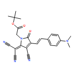 1H-Pyrrole-1-acetic acid, 3-cyano-2-(dicyanomethylene)-4-[2-[4-(dimethylamino)phenyl]ethenyl]-2,5-dihydro-5-oxo-, 1,1-dimethylethyl ester