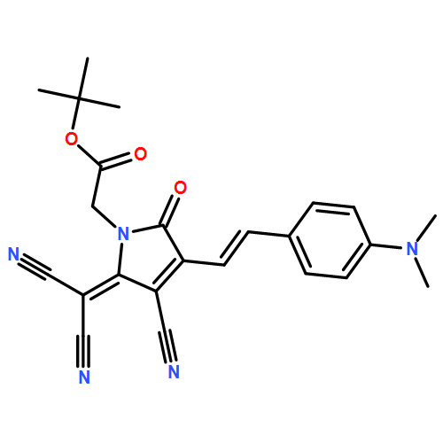 1H-Pyrrole-1-acetic acid, 3-cyano-2-(dicyanomethylene)-4-[2-[4-(dimethylamino)phenyl]ethenyl]-2,5-dihydro-5-oxo-, 1,1-dimethylethyl ester