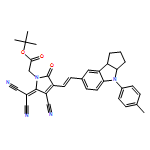 1H-Pyrrole-1-acetic acid, 3-cyano-2-(dicyanomethylene)-4-[2-[1,2,3,3a,4,8b-hexahydro-4-(4-methylphenyl)cyclopent[b]indol-7-yl]ethenyl]-2,5-dihydro-5-oxo-, 1,1-dimethylethyl ester