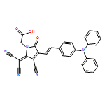 1H-Pyrrole-1-acetic acid, 3-cyano-2-(dicyanomethylene)-4-[2-[4-(diphenylamino)phenyl]ethenyl]-2,5-dihydro-5-oxo-