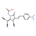 1H-Pyrrole-1-acetic acid, 3-cyano-2-(dicyanomethylene)-4-[2-[4-(dimethylamino)phenyl]ethenyl]-2,5-dihydro-5-oxo-