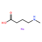 Butanoic acid, 4-(methylamino)-, sodium salt (1:1)