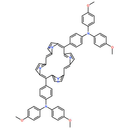 Benzenamine, 4,4'-(21H,23H-porphine-5,15-diyl)bis[N,N-bis(4-methoxyphenyl)-