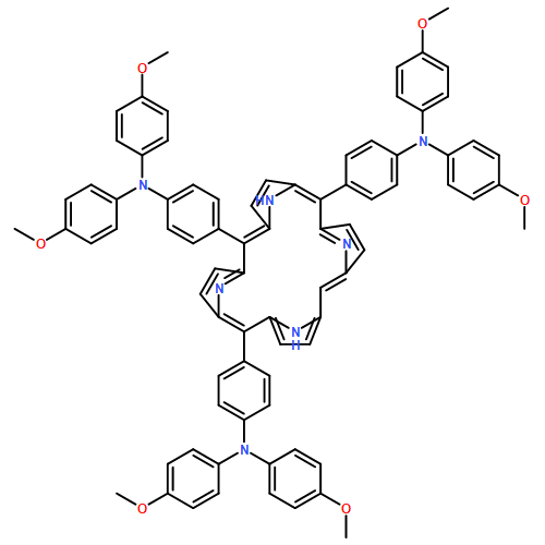 Benzenamine, 4,4',4''-(21H,23H-porphine-5,10,15-triyl)tris[N,N-bis(4-methoxyphenyl)-